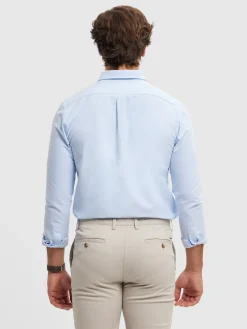 Alvaro Moreno Oxford|CAMISA OXFORD SOLID Celeste