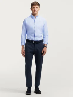 Alvaro Moreno Oxford|CAMISA OXFORD SOLID Celeste