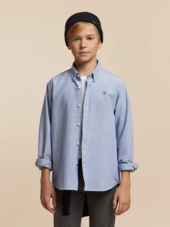Alvaro Moreno Camisas|CAMISA OXFORD SOLID KIDS Azul