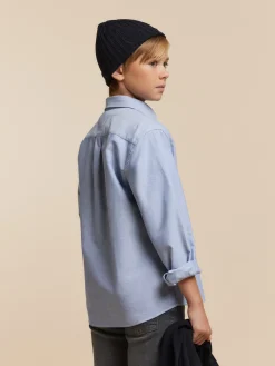 Alvaro Moreno Camisas|CAMISA OXFORD SOLID KIDS Azul