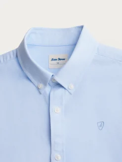Alvaro Moreno Camisas|CAMISA OXFORD SOLID KIDS Celeste