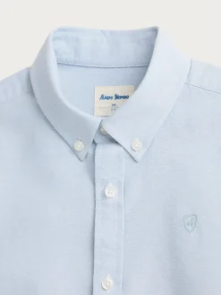 Alvaro Moreno Camisas|CAMISA OXFORD SOLID KIDS Azul