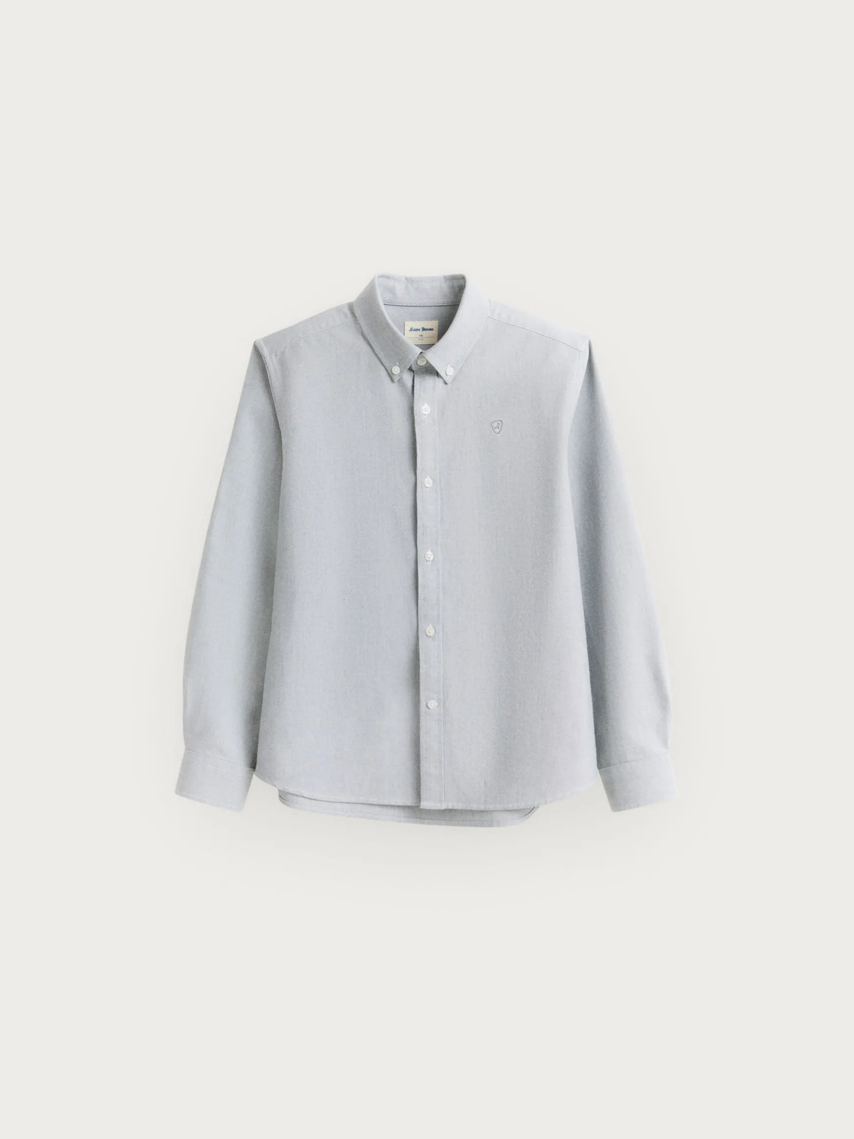 Alvaro Moreno Camisas|CAMISA OXFORD SOLID KIDS Verde