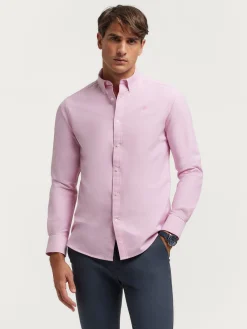 Alvaro Moreno Oxford|CAMISA OXFORD SOLID Rosa