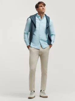 Alvaro Moreno Oxford|CAMISA OXFORD SOLID Verde Agua
