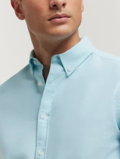 Alvaro Moreno Oxford|CAMISA OXFORD SOLID Verde Agua