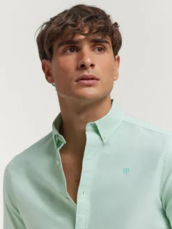Alvaro Moreno Oxford|CAMISA OXFORD SOLID Verde