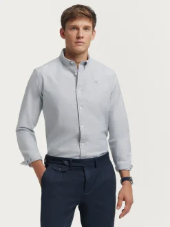 Alvaro Moreno Oxford|CAMISA OXFORD SOLID Verde
