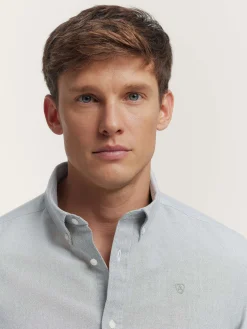 Alvaro Moreno Oxford|CAMISA OXFORD SOLID Verde