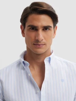 Alvaro Moreno Oxford|CAMISA OXFORD SUNSET Celeste