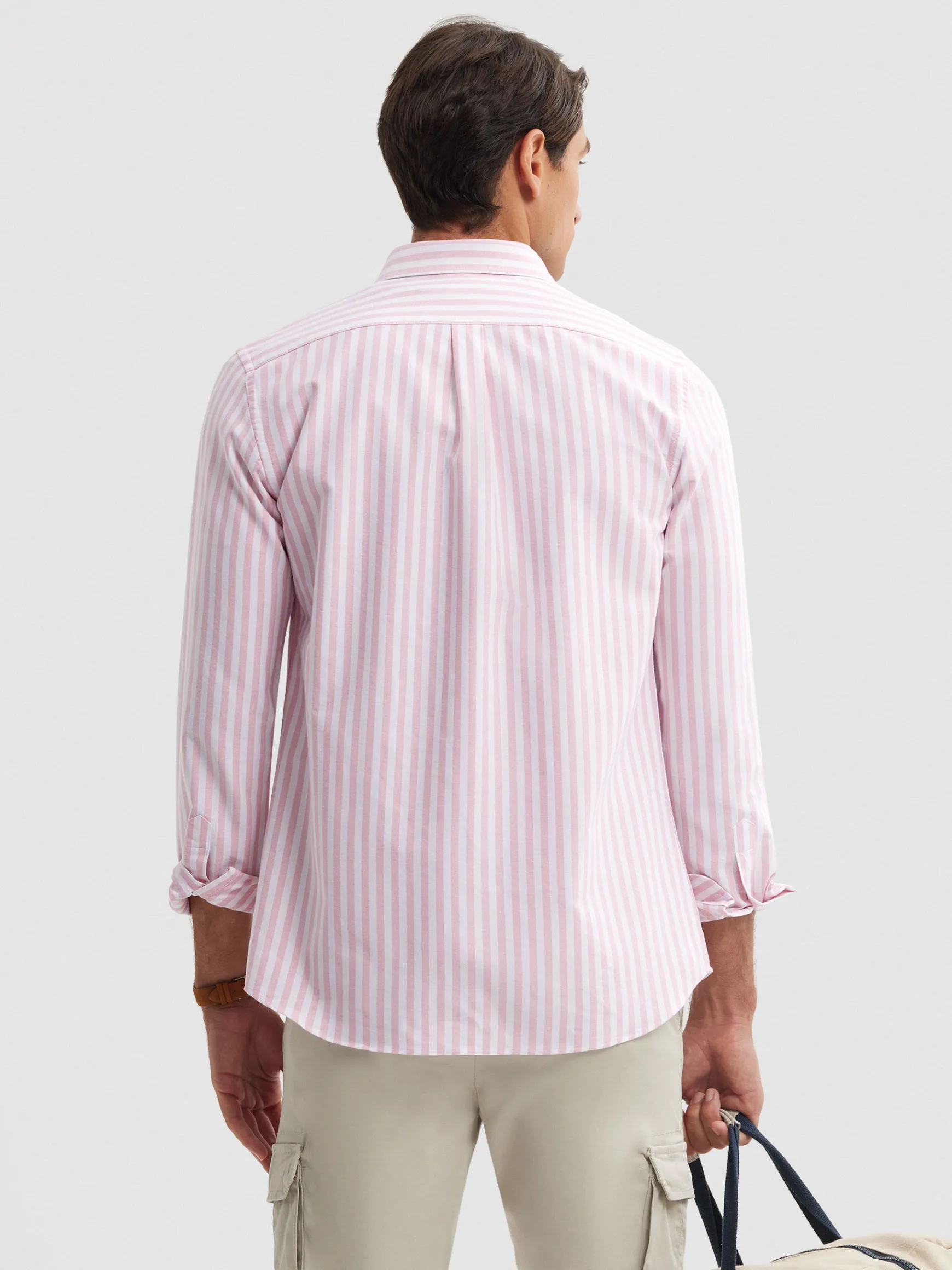 Alvaro Moreno Oxford|CAMISA OXFORD SUNSET Coral