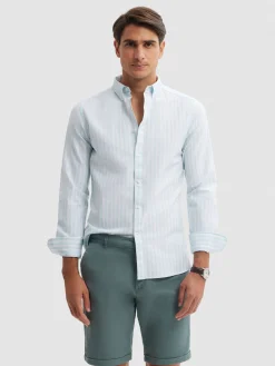 Alvaro Moreno Oxford|CAMISA OXFORD SUNSET Verde Agua