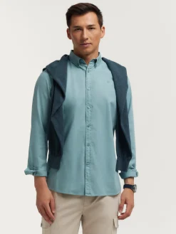 Alvaro Moreno Casual|CAMISA PANAMA DYE Azul
