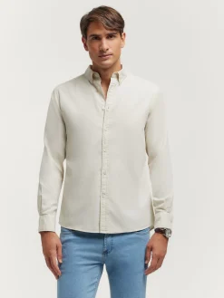 Alvaro Moreno Casual|CAMISA PANAMA DYE Beige