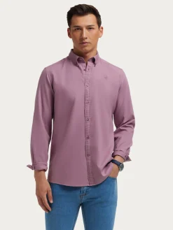Alvaro Moreno Casual|CAMISA PANAMA DYE Burdeos
