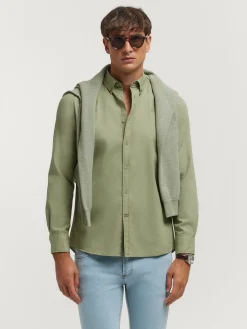 Alvaro Moreno Casual|CAMISA PANAMA DYE Verde