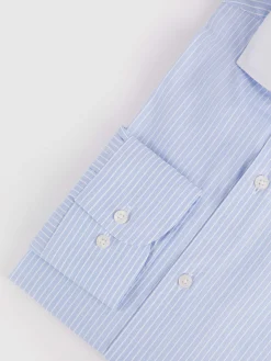 Alvaro Moreno Camisas Vestir|Camisas Vestir|CAMISA RAYAS C. BLANCO Celeste