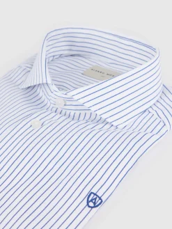 Alvaro Moreno Camisas Vestir|Camisas Vestir|CAMISA RAYAS DOBBY Azul