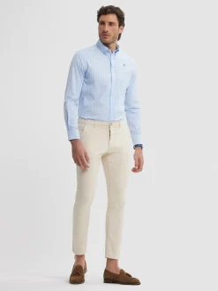 Alvaro Moreno Casual|CAMISA RAYAS DUTTON Celeste