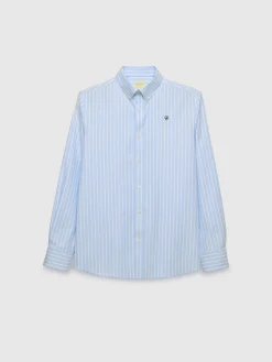Alvaro Moreno Casual|CAMISA RAYAS DUTTON Celeste