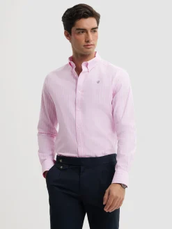Alvaro Moreno Casual|CAMISA RAYAS DUTTON Rosa