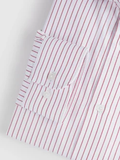 Alvaro Moreno Camisas Vestir|Camisas Vestir|CAMISA RAYAS ESTRUCTURA Rojo