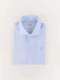 Alvaro Moreno Camisas|CAMISA RAYAS FIL A FIL KIDS Celeste