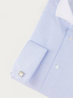 Alvaro Moreno Camisas Vestir|Camisas Vestir|CAMISA RAYAS P.DOBLE Azul