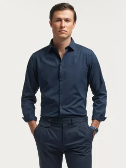 Alvaro Moreno Casual|CAMISA TWILL DYE Azul Marino