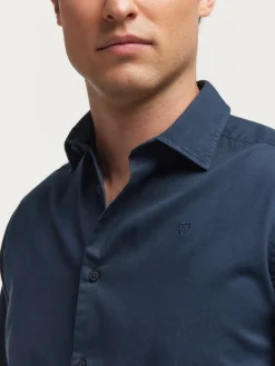 Alvaro Moreno Casual|CAMISA TWILL DYE Azul Marino