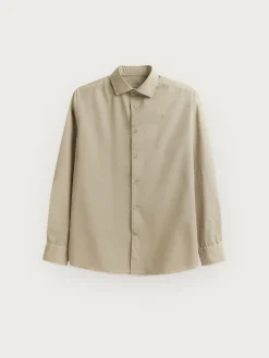 Alvaro Moreno Casual|CAMISA TWILL DYE Beige