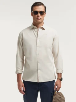 Alvaro Moreno Casual|CAMISA TWILL DYE Crudo