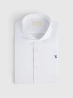 Alvaro Moreno Camisas Vestir|Camisas Vestir|CAMISA VESTIR HERRINGBONE Blanco