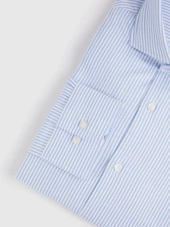 Alvaro Moreno Camisas Vestir|Camisas Vestir|CAMISA VESTIR RAYAS Celeste