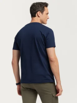 Alvaro Moreno Camisetas|CAMISETA BASICA Azul Marino