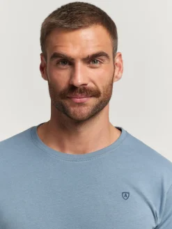 Alvaro Moreno Camisetas|CAMISETA BASICA Celeste