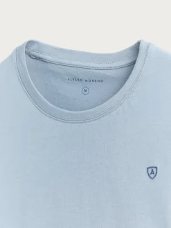 Alvaro Moreno Camisetas|CAMISETA BASICA Celeste