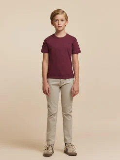 Alvaro Moreno Camisetas|CAMISETA BASICA KIDS Burdeos