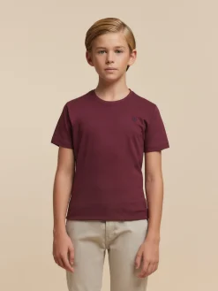 Alvaro Moreno Camisetas|CAMISETA BASICA KIDS Burdeos