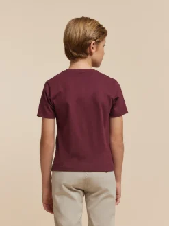 Alvaro Moreno Camisetas|CAMISETA BASICA KIDS Burdeos