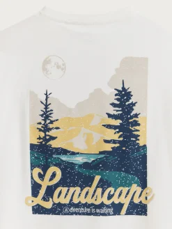 Alvaro Moreno Camisetas|CAMISETA LANDSCAPE Blanco