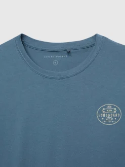 Alvaro Moreno Camisetas|CAMISETA LONGBOARD Azul