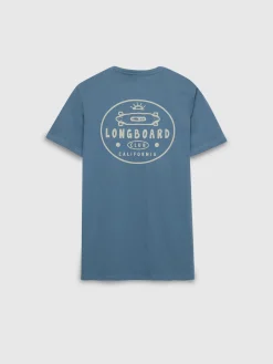 Alvaro Moreno Camisetas|CAMISETA LONGBOARD Azul