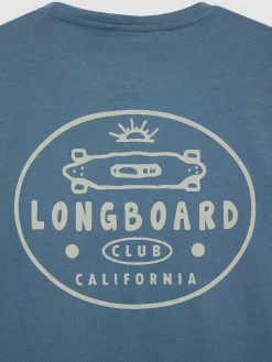 Alvaro Moreno Camisetas|CAMISETA LONGBOARD Azul
