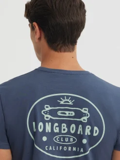 Alvaro Moreno Camisetas|CAMISETA LONGBOARD Azul Marino