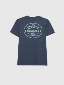 Alvaro Moreno Camisetas|CAMISETA LONGBOARD Azul Marino