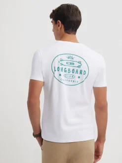 Alvaro Moreno Camisetas|CAMISETA LONGBOARD Blanco