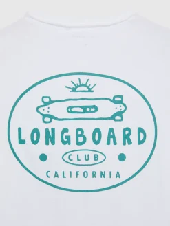 Alvaro Moreno Camisetas|CAMISETA LONGBOARD Blanco