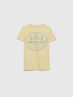 Alvaro Moreno Camisetas|CAMISETA LONGBOARD KIDS Amarillo