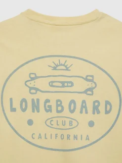 Alvaro Moreno Camisetas|CAMISETA LONGBOARD KIDS Amarillo